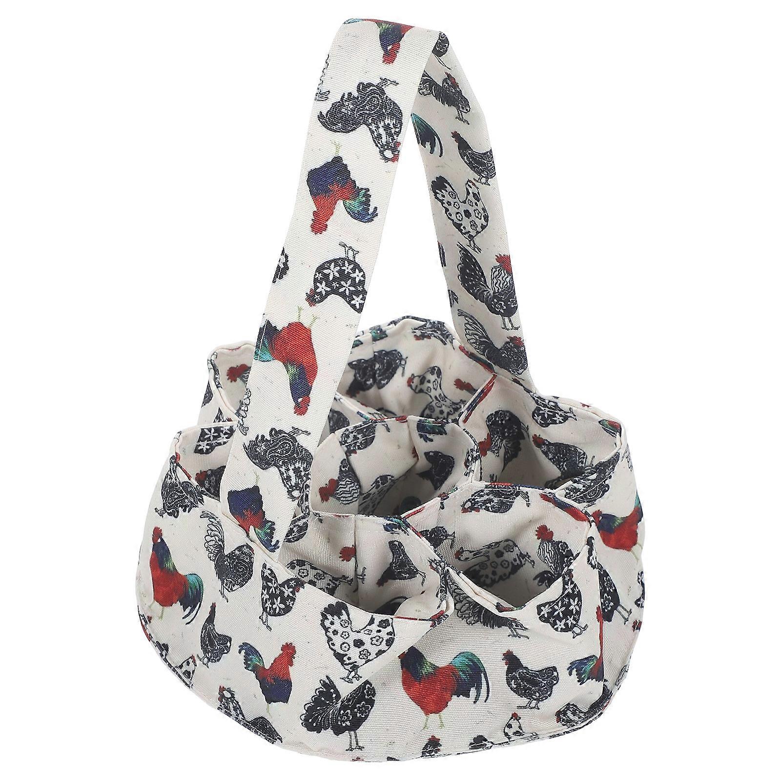 Egg Gathering Basket Cloth Egg Collection Pouch for Storage Multi Pocket