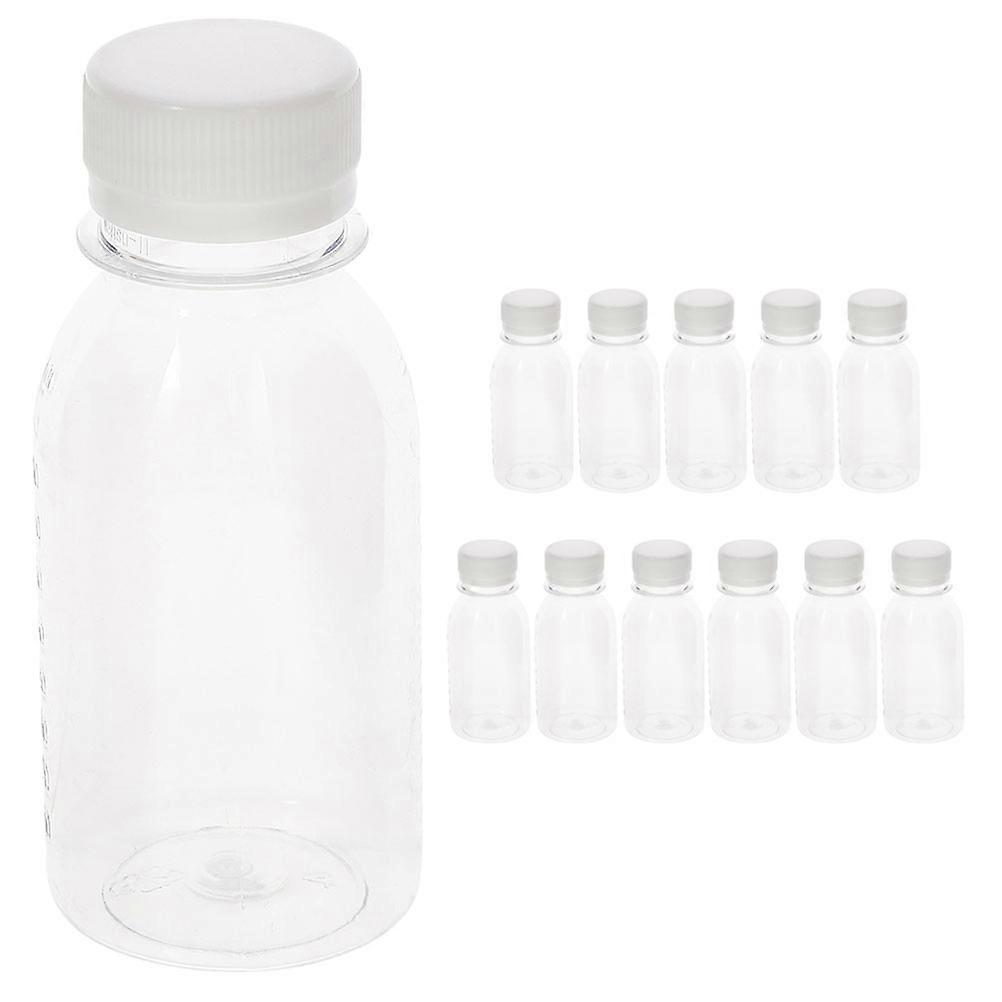 Milk Bottles Transparent Milk Bottles Leakproof for Kitchen Use 12Pcs