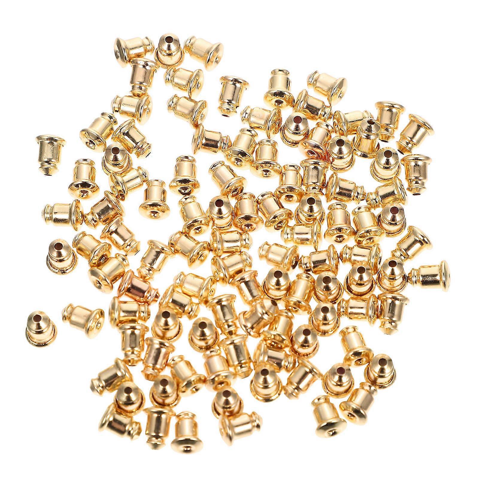 Copper Earring Backs for Secure Use with 100Pcs Earring Backings