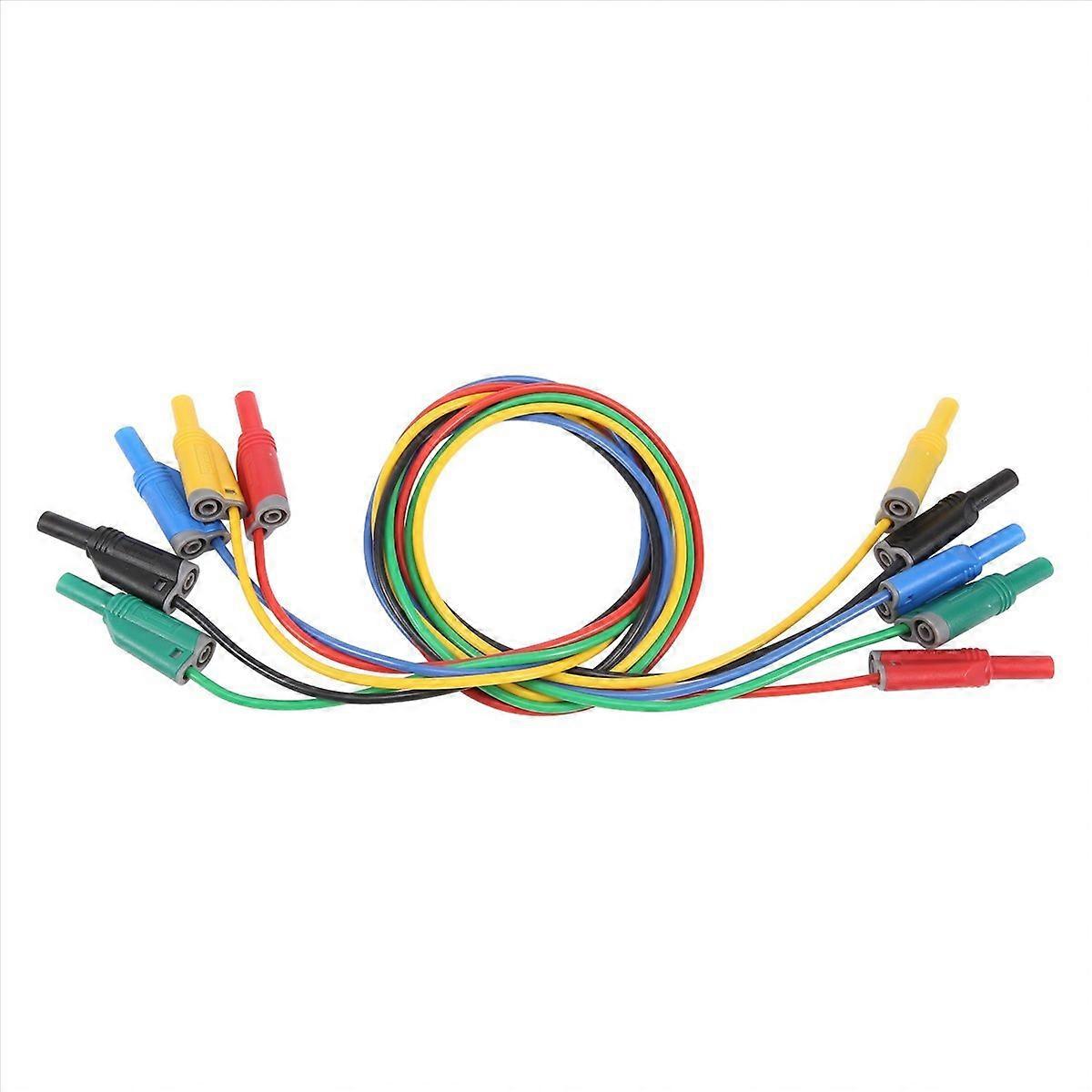 5PCS Banana Plug Silicone Test Leads 4mm