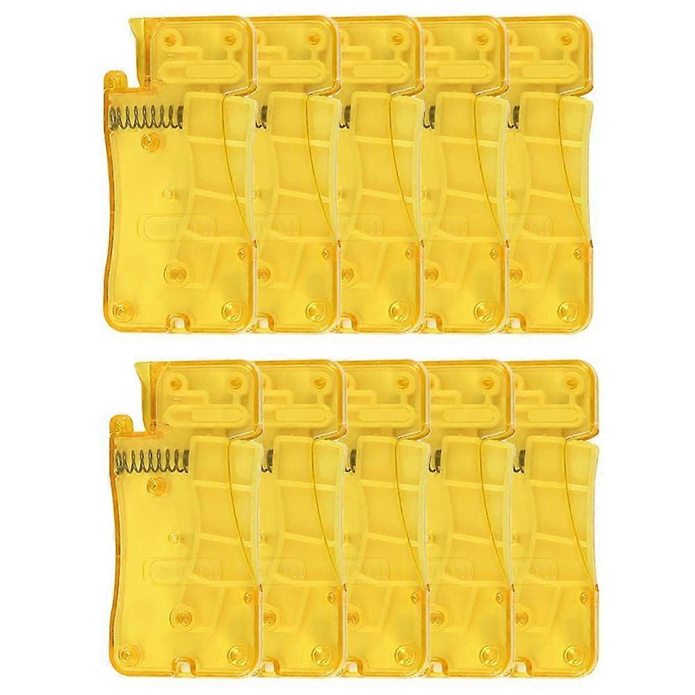 Auto Needle Threader for Hand Sewing, Simple Needle Threader, Easy to Use Needle Threaders Tool,Yellow 10pcs
