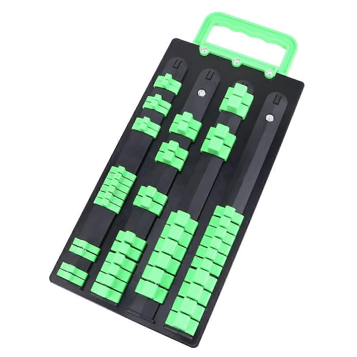 Socket Wrench Organizer Storage Rack 30x15cm for Garage and Workshop Easy Access SpaceSaving