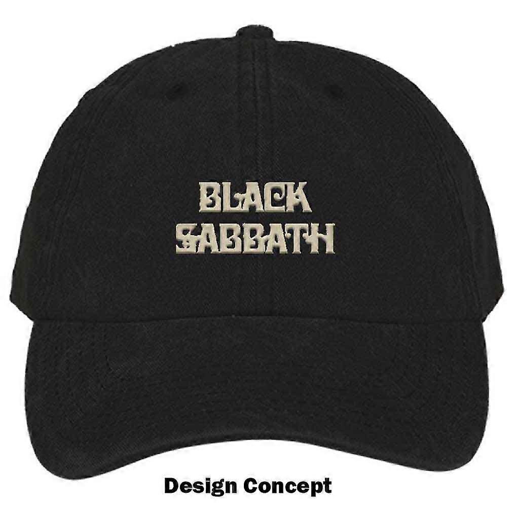 Black Sabbath Text Band Logo Strapback