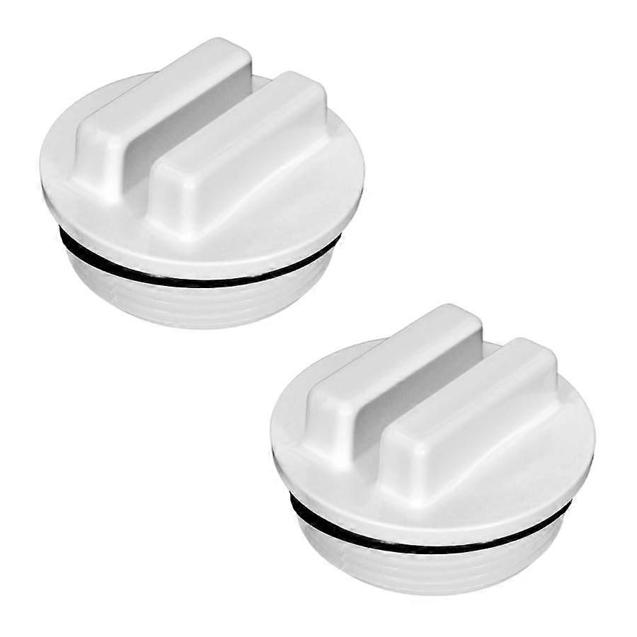 2 Pack 1.5 Inch MPT Threaded Pool Drain Plug SP1022C Replacement with ORing LeakProof Seal