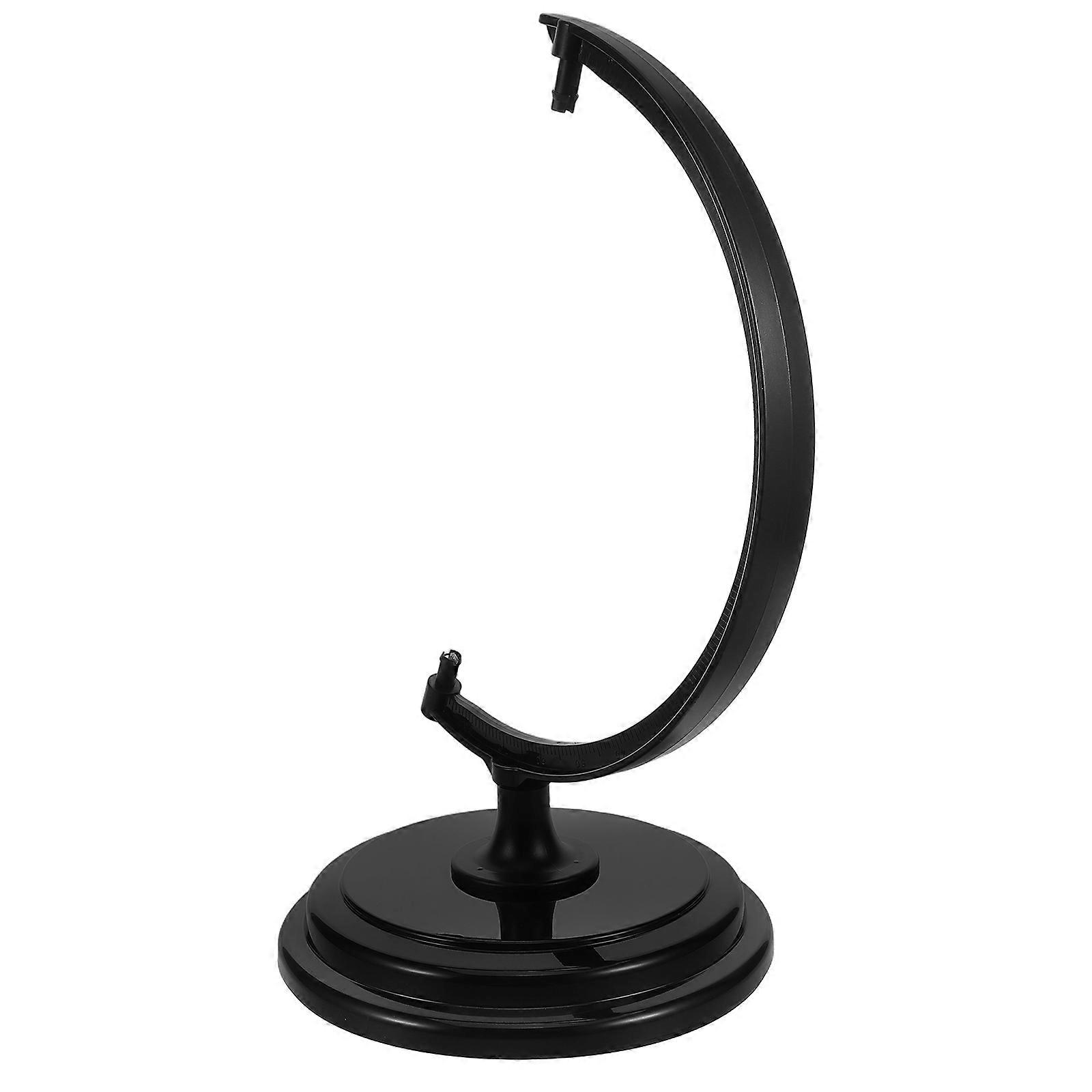 Rotating Globe Base for Desk Globe Replacement Accessory 25Cm Black Plastic