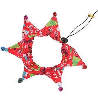 2Pcs Christmas Cat Collar with Bells Red Decorative Collars for Cats