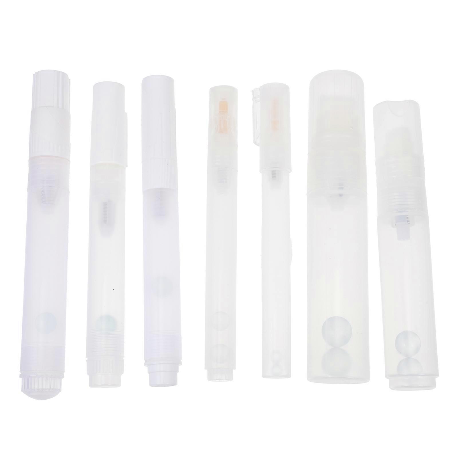 White Plastic Pen Shells Simple Paint Pen Shells for Use 7Pcs Set