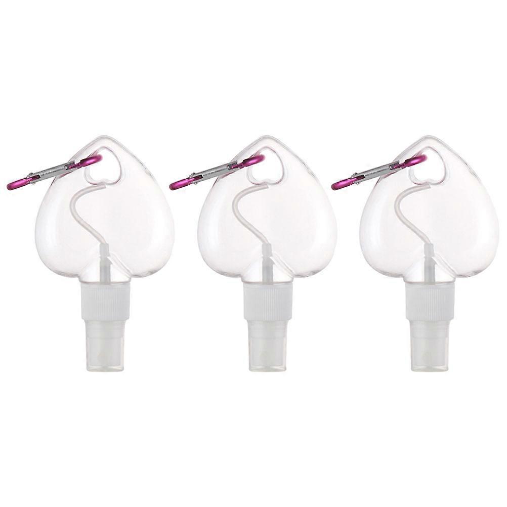 Multi-Function Love Heart Spray Bottles for Storage Use 3Pcs Leakproof Design