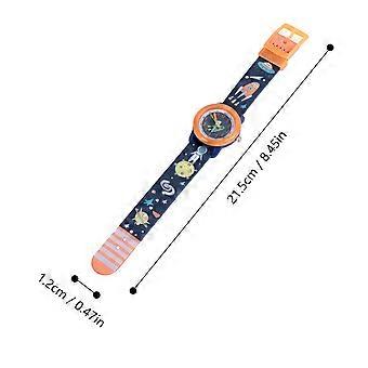 Montre à quartz pour enfants, motif dessin animé, 1 pièce, étanche, avec bracelet ajustable