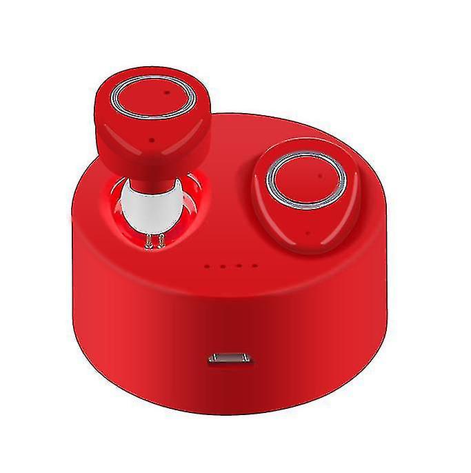 Tws Wireless Bluetooth 5.0 Headset, Mini In-ear Sports Wireless Headsetred