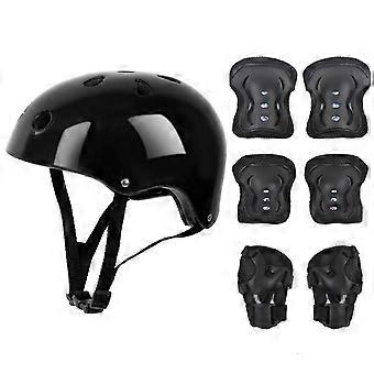 Children Helmet Knee Elbow Pad Cycling Skate Bike Protecs