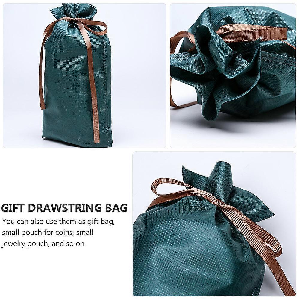 Drawstring Bag Non-Woven Bundle Pocket for Storage 10Pcs