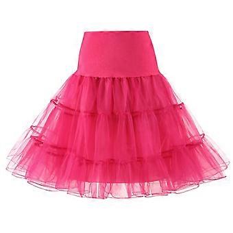 50s Swing Vintage Petticoat/crystal gauze Retro Underskirt/rockabilly Tutu/fancy Net Skirt/Wedding dress pink
