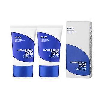 1-3X EELHOE Hyaluronic Acid Moisturizing Sunscreen Gel Summer Outdoor Anti-UV Moisturizing Refreshing and Not Sticky