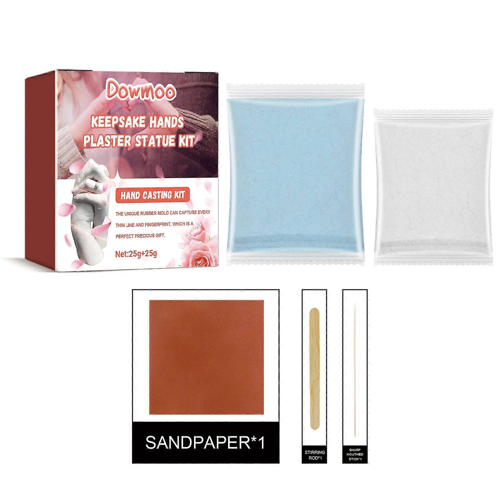 Hand Casting Kit - 3D Hand Model Plaster for Memorable Gifts & Crafts