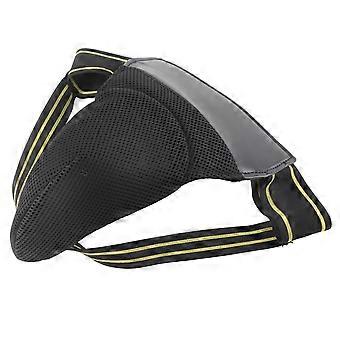 Boxe Inguine Protector Ridurre l'Impatto Cinghie Elastiche Traspirante Athletic Cup Inguine Guard compatibile Uomo Nero