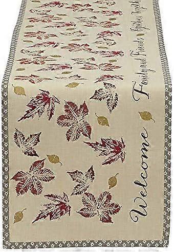 Autumn Leaves Kitchen Collection Thanksgiving & Fall Table Dcor, Reversible Table Runner