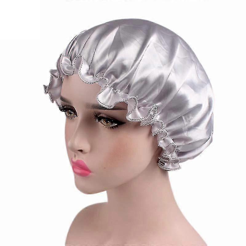 Womens Silk Night Sleep Cap Head Wrap