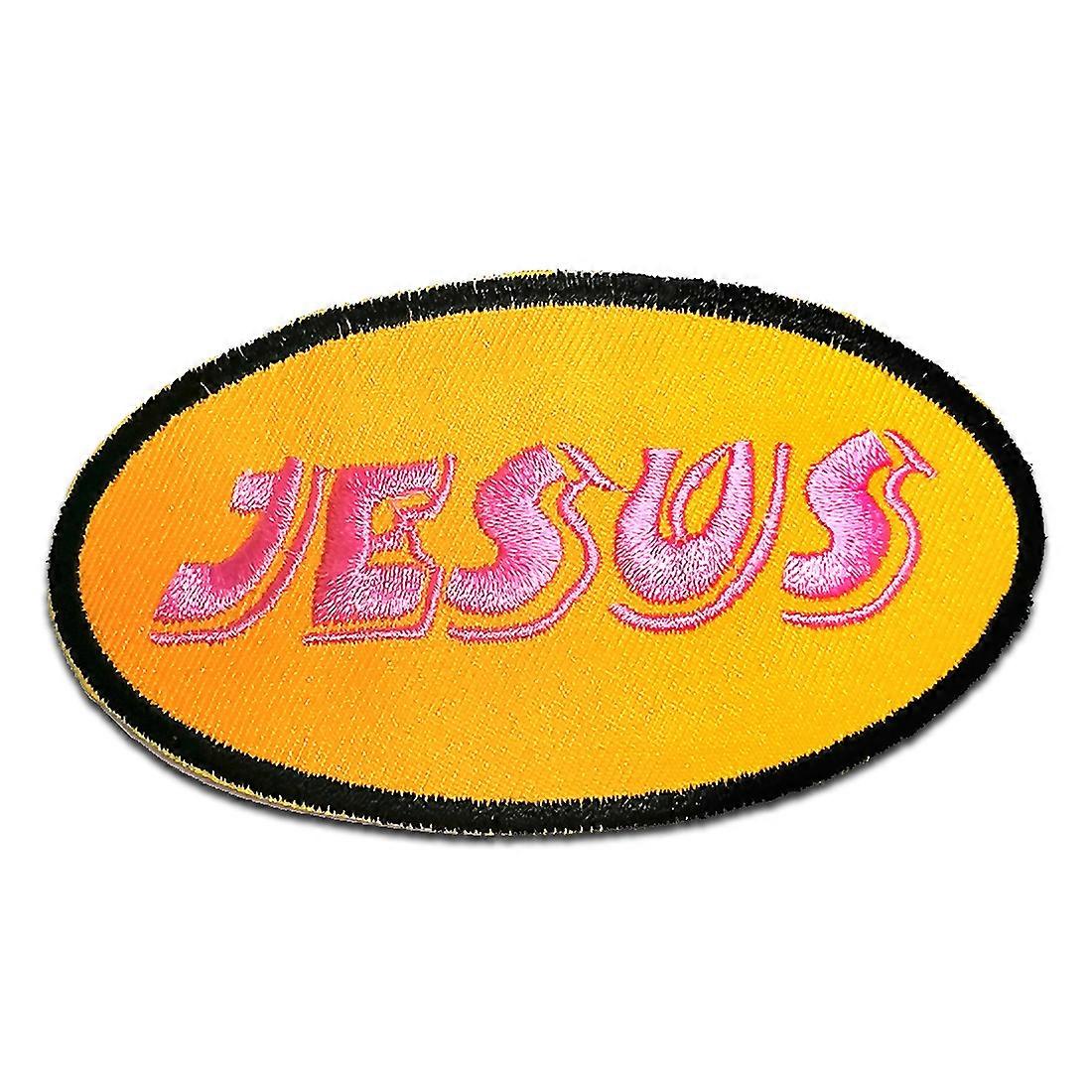 Patch / iron-on patch Jesus yellow 9,4x5cm patch iron on patch