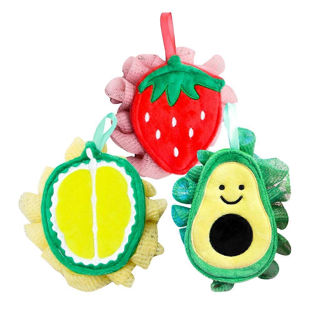 Assorted Color Bath Balls Creative Exfoliating Bathing Balls 6Pcs