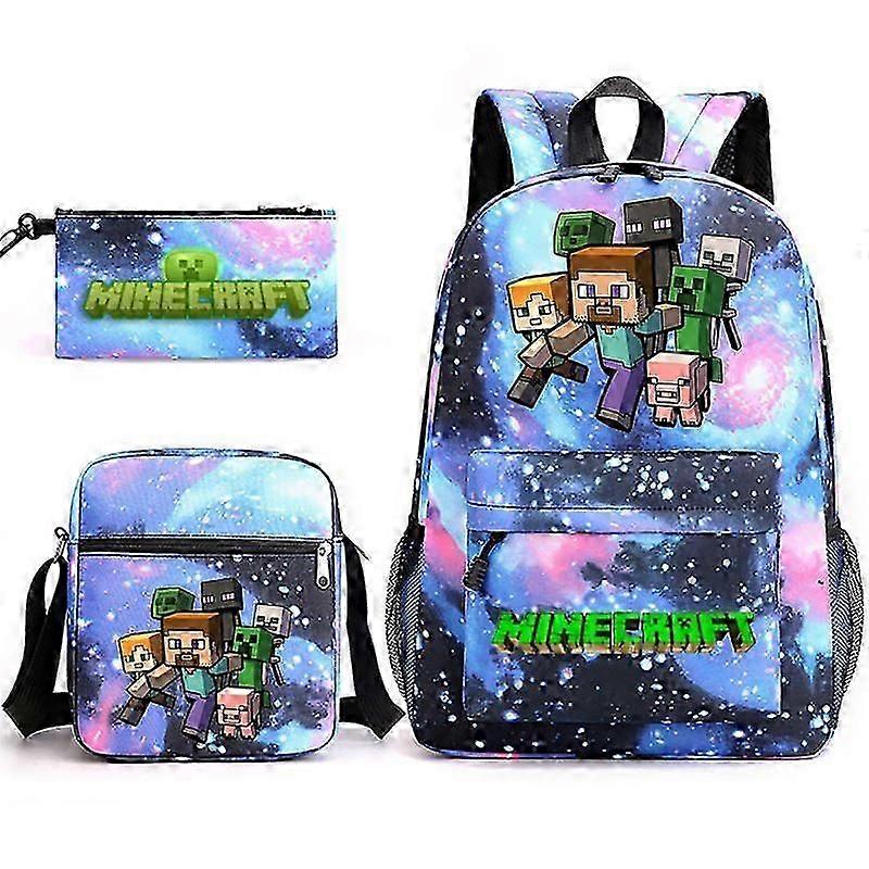 Mincraft-3pcs Sets Backpack for Kids
