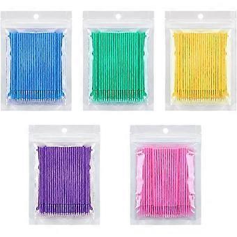 500 Pcs Micro Applicator Brush Disposable  Micro Mascara Brushes ZO
