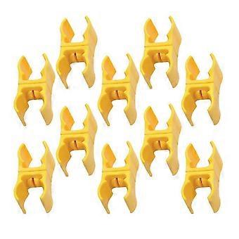 10PCS Outdoor Agility Field Warning Rod Clip Buckle Plastic Corner Flag Pole Connector compatible with Sports, T