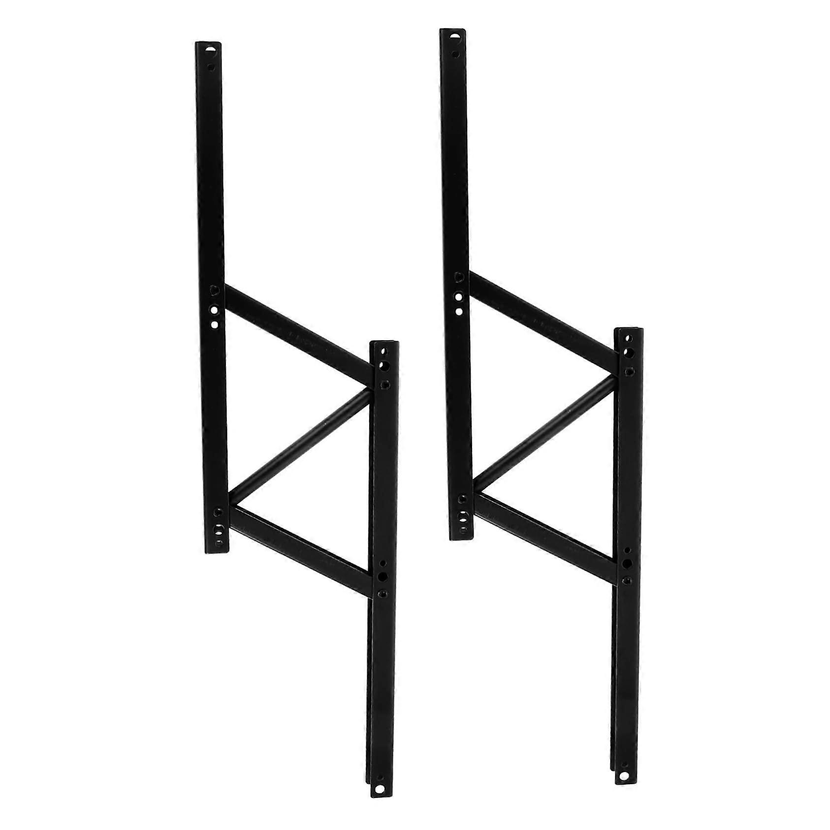 2pcs Folding Table Lift Support Locking Hinges for Coffee or Tea Tables SpaceSaving Black