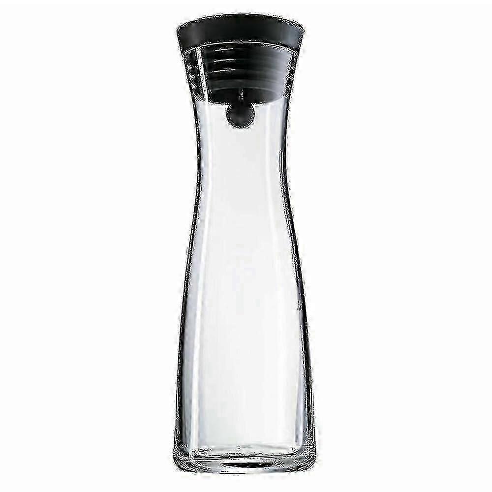 High Borosilicate Glass Water Jug 1.8L with Basic Tilting Lid Carafe