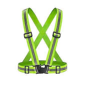 2pcsGilet de sécurité réfléchissant visible réglable à 360°Vélo de jogging en cours d’exécution Moto