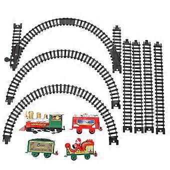 Christmas Electric Train Toy Kids Electric Track Train Toy with Box