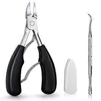 Herramienta de acero inoxidable de grado médico para uñas encarnadas, ideal para pedicura.