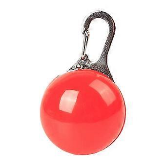 4pcs Red Dog Glitter led pendant luminous dog pendant luminous dog tag PET pendant