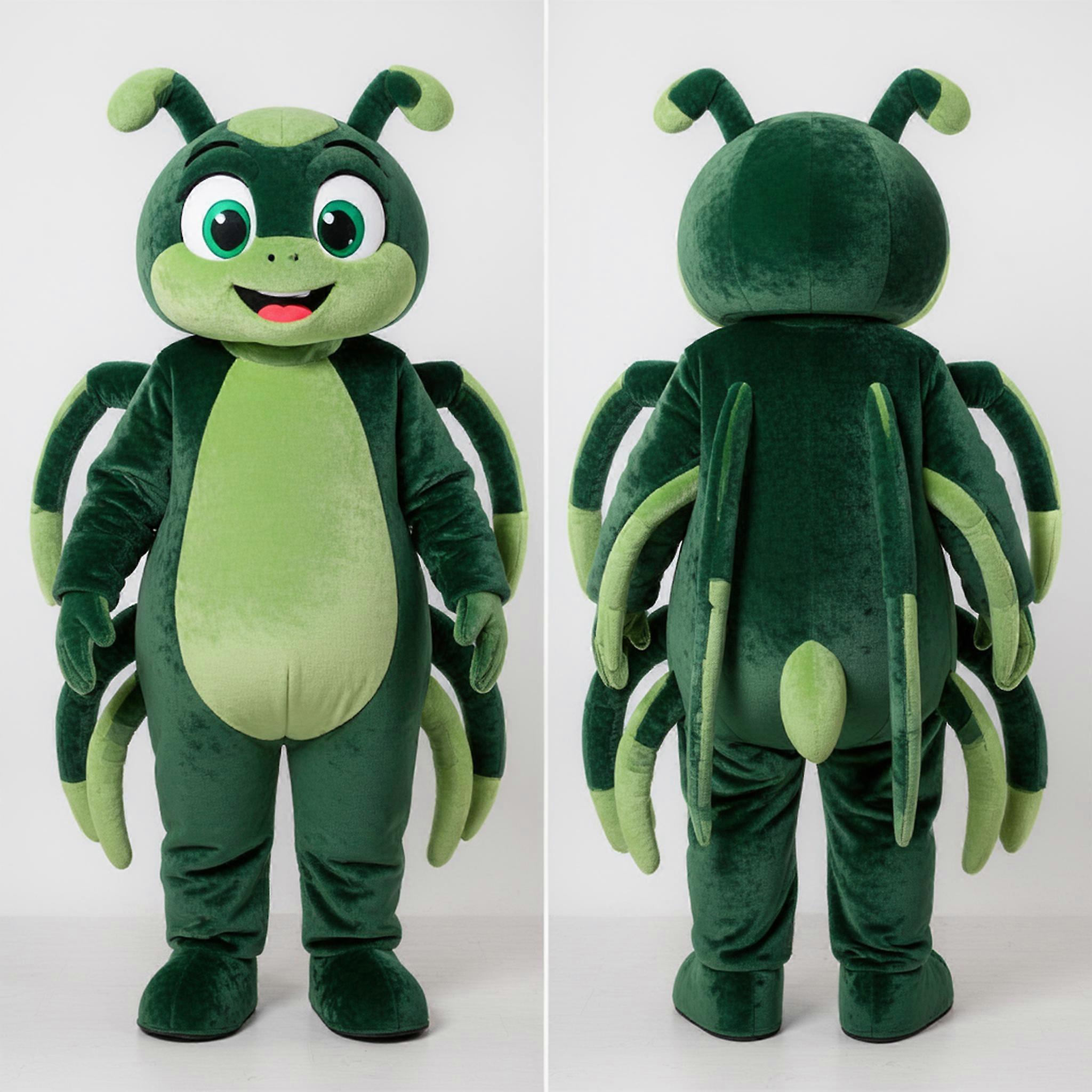 MASTICOT Forest Green Rounded Spider Mascot