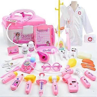 Conjunto de médico infantil com 35 peças, kit médico compatível com crianças de 3 a 5 anos.