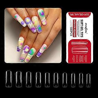 Clear Nails Tips Press On False Nails Full Cover False Nails For Diy-salon Home