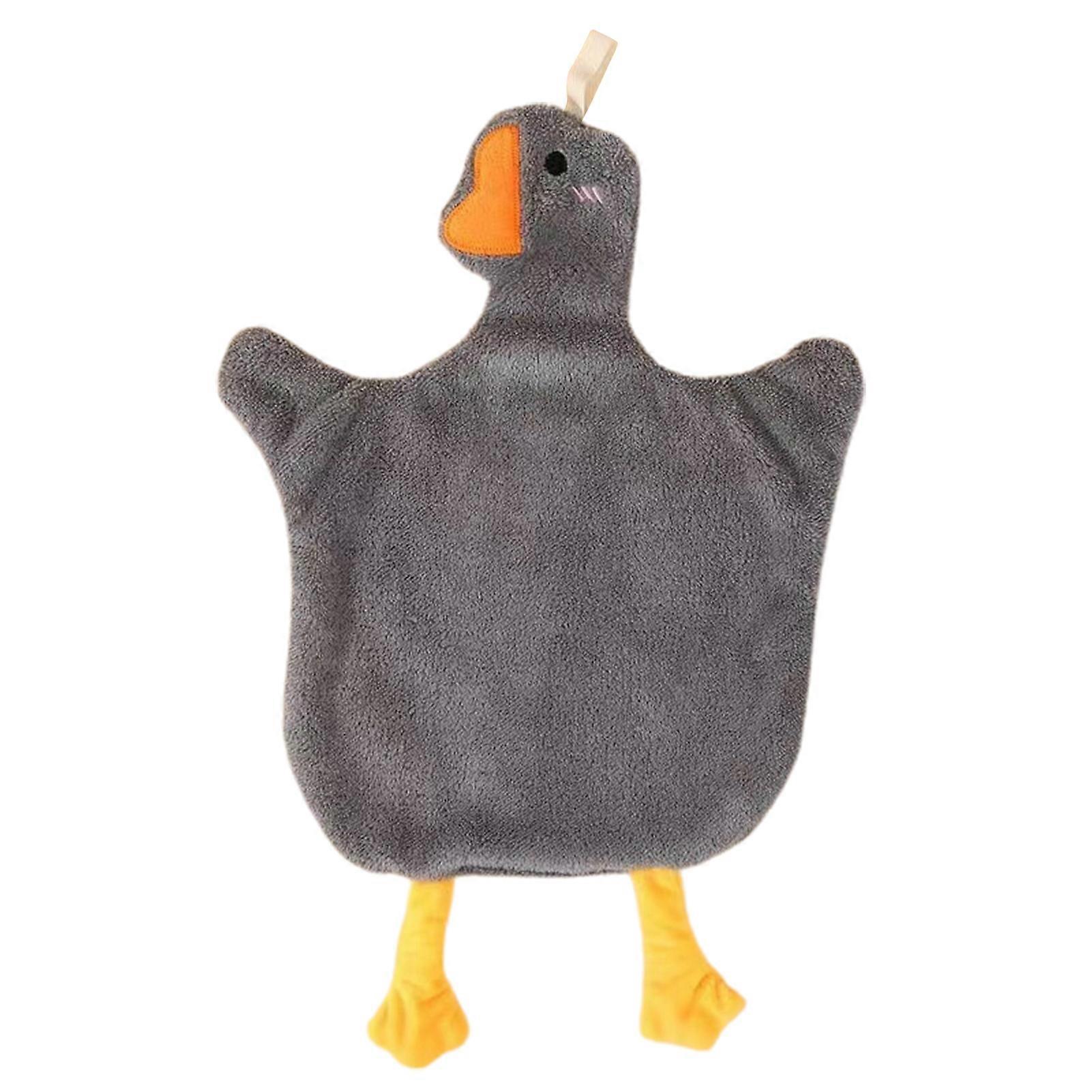 Quick Drying Absorbent Hand Towel, Cute Goose Hanging Loop