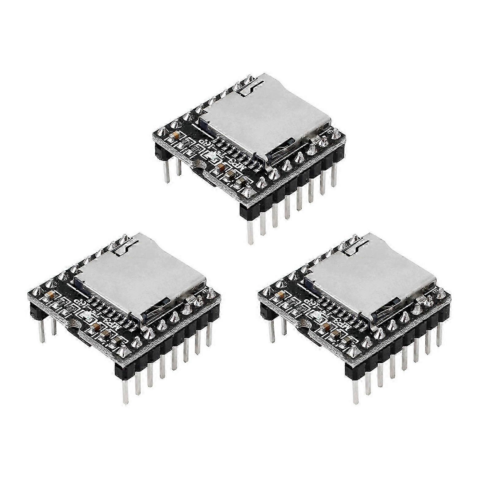 3Pcs Mini Module compatible with Dfplayer Mini Development Board Mini MP3 Player TF Card U Disk Board Sound Voice Module Board