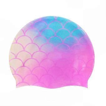 Swim Cap for Kids, Waterproof Silicone Swimming Cap for Pool, Beach & Summer - Yvan
