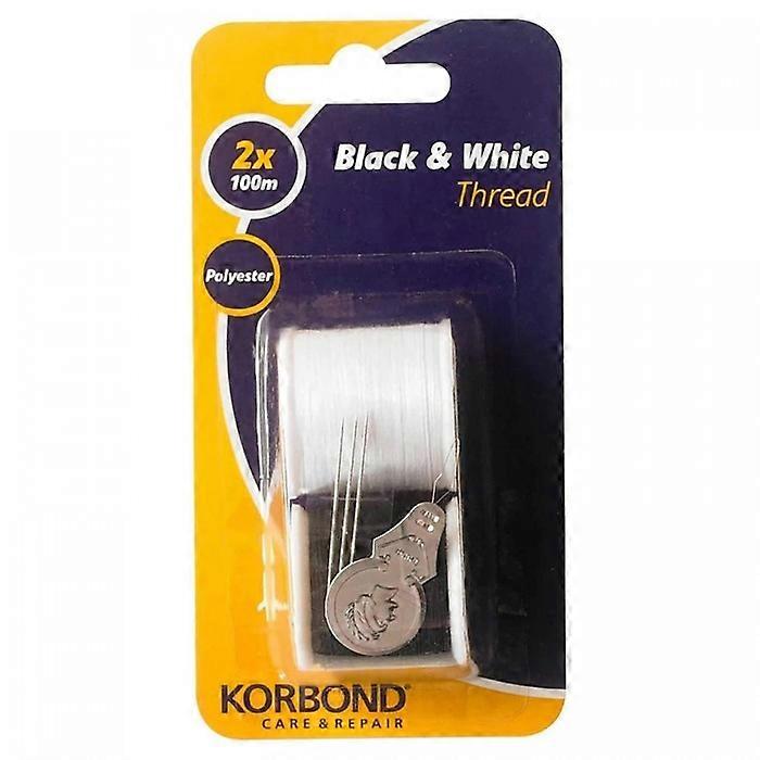 Korbond Polyester-Handnähgarn (2er-Pack)