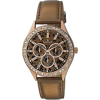 Radiant new leopard Quartz Analog Woman Watch with RA206203 Cowskin Bracelet