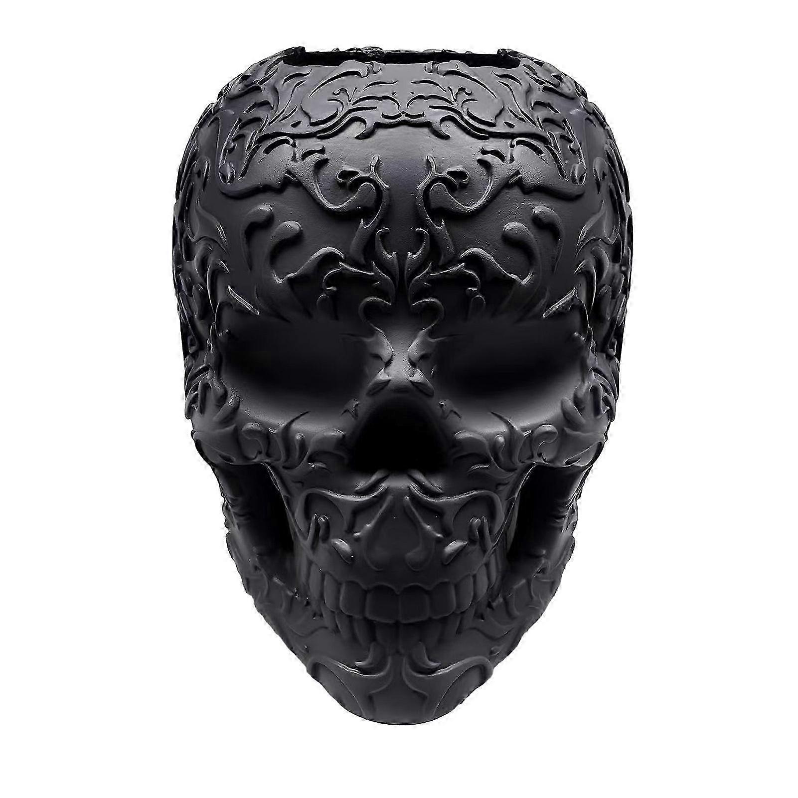 Hollow Gothic Skull Vanity Organizer