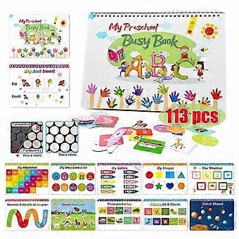 Toddler Busy Book Educational Activity Binder