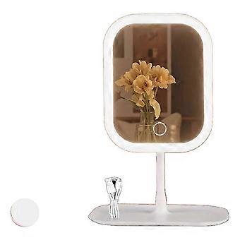 Rechargeable Makeup Mirror with Lights,Adjustable 3-Color Lighting, Ideal Gift for Women-JNNJV