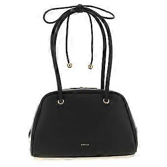 Furla Black Calfskin Handbag