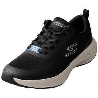 Skechers Plush Foam Vegan Womens Casual Trainers in Black White