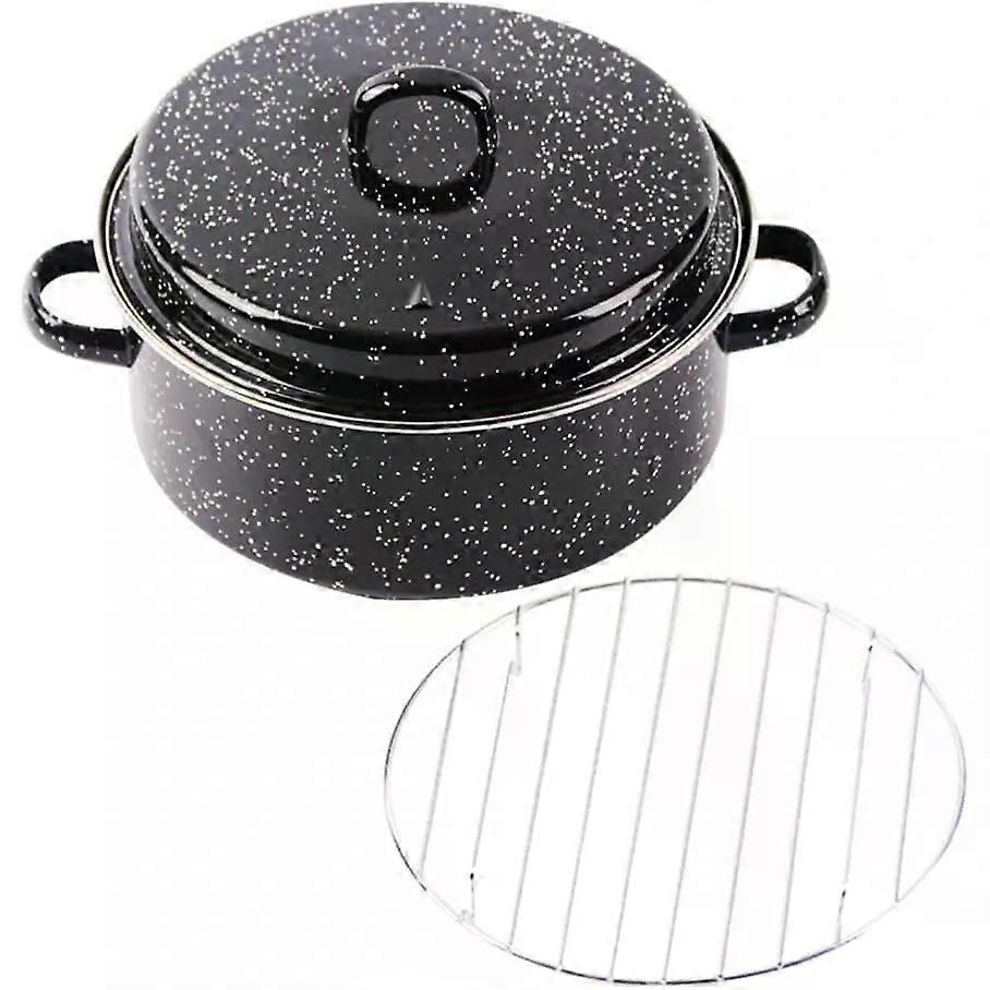 Enameled Roasting Pan for Roaster Baking Pan Multi-Function Kitchen Supplies for Daily Use Cooking