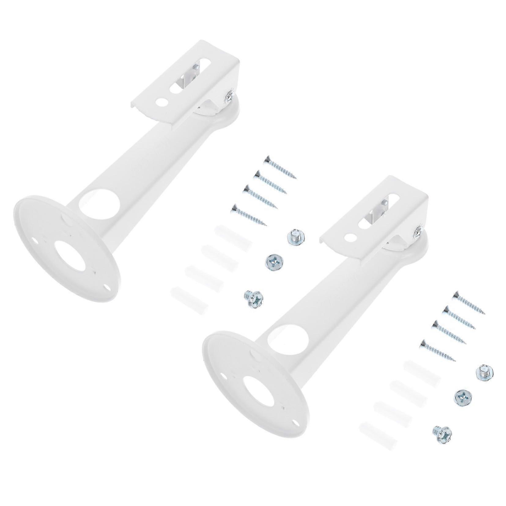 2pcs Security Camera Wall Mount Adjustable Rotatable Bracket Quick Installation Lightweight