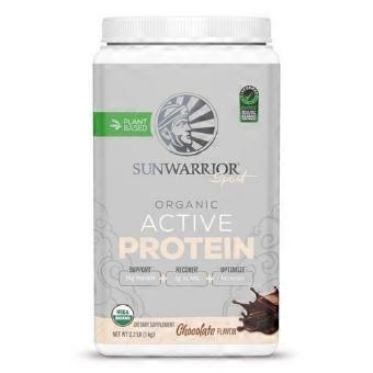 Sunwarrior Organic Chocolate Active Protein, 2.2 Lbs