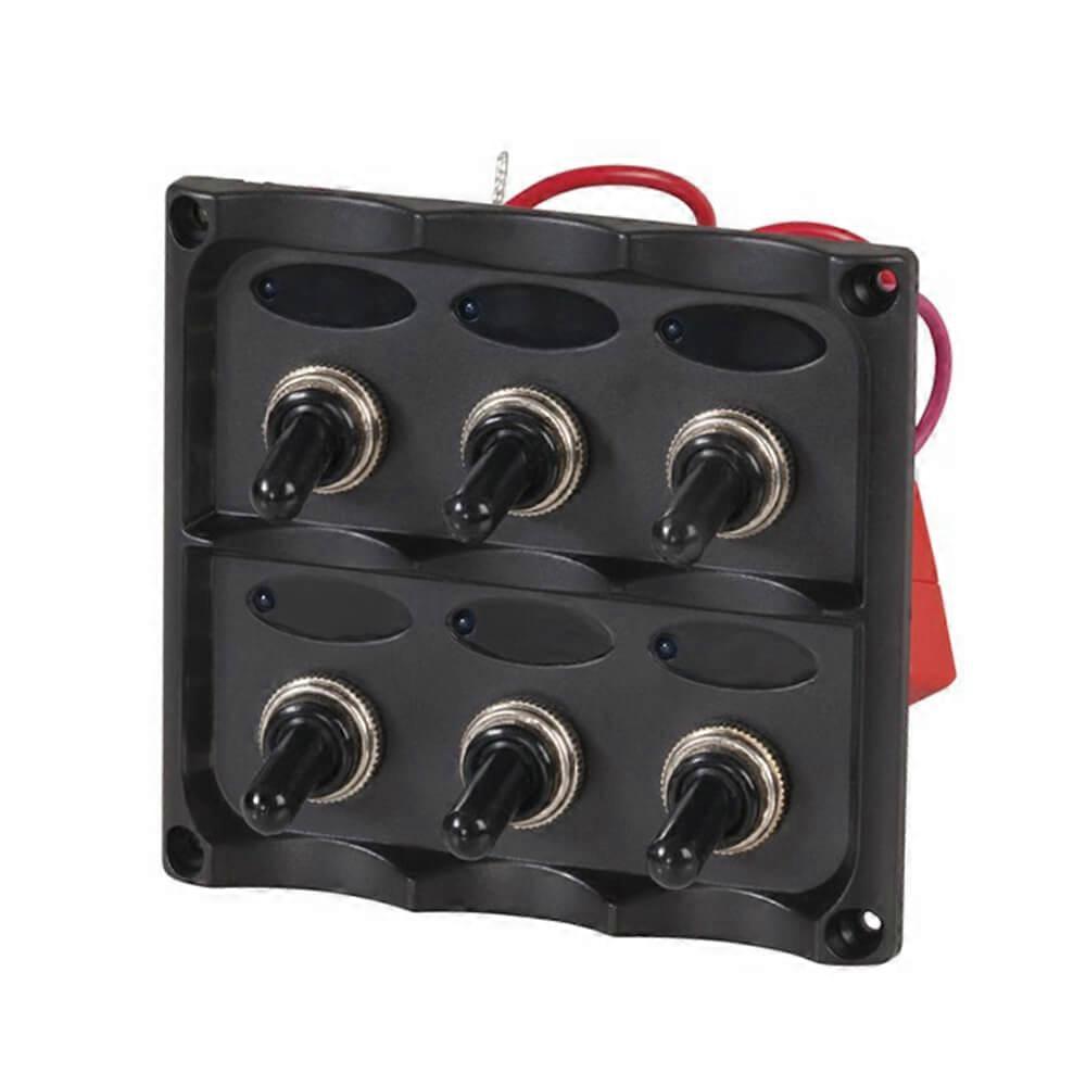 6 GANG Switch Panel with Quality LED Indicators Durable Construction Premium